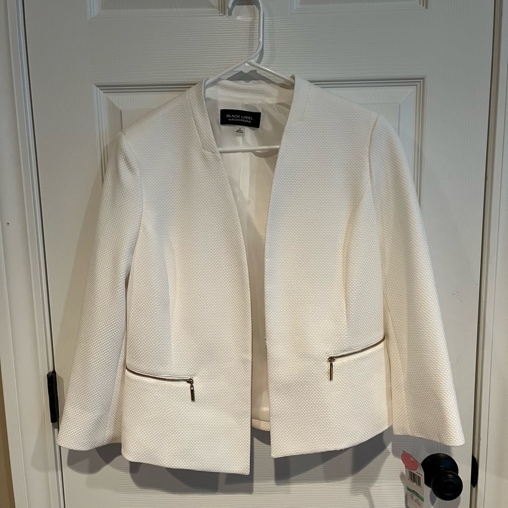 White business casual blazer